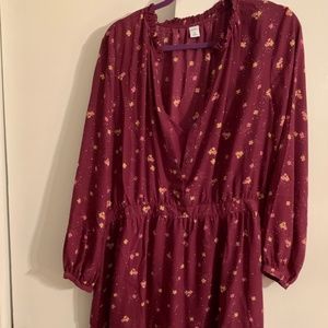 XXL Old Navy Midi Slip dress long sleeve